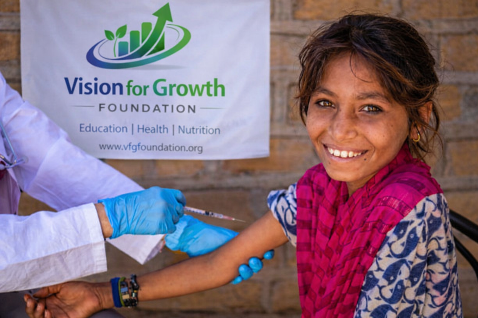 भारत में निःशुल्क बाल स्वास्थ्य एवं टीकाकरण अभियान | Vision for Growth Foundation